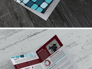 网络科技新视界 机械电子公司折页设计素材与技术服务全解析